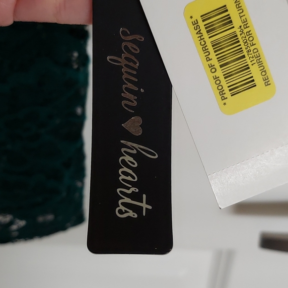 NWT Lace Sequin Midi Dress w/Lace Sleeves - Picture 7 of 16